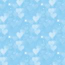 VORBESTELLUNG Allover Bokeh Hearts Bubble- Hellblau
